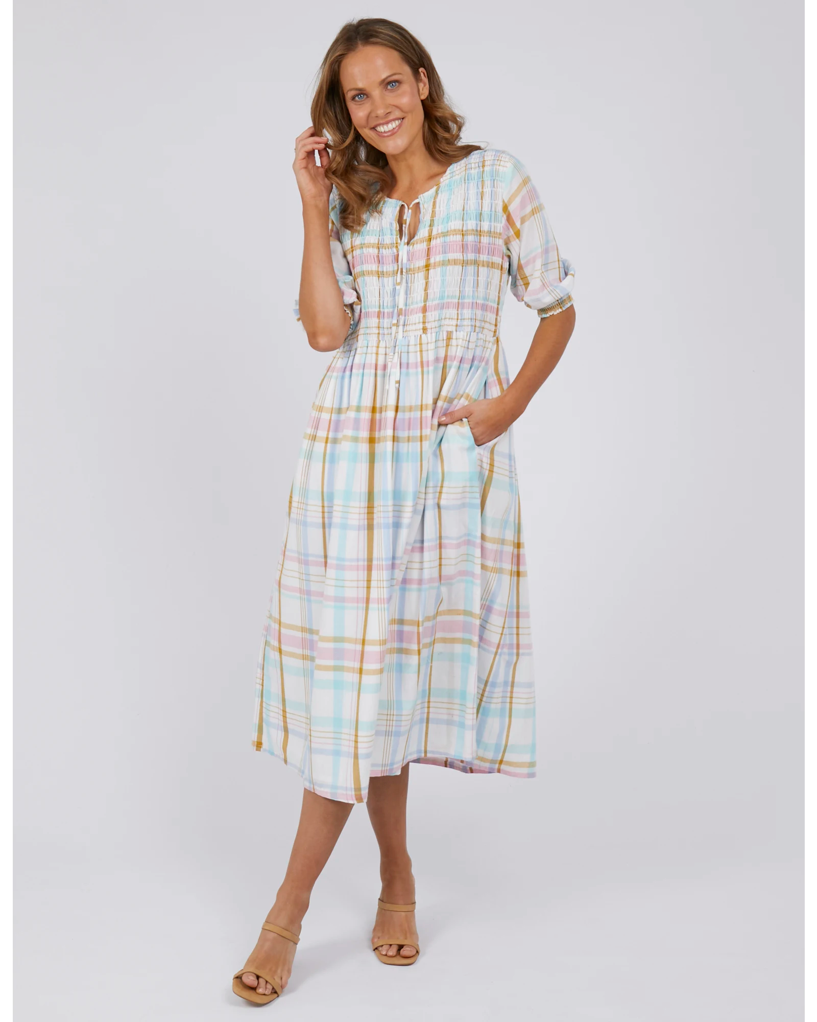 Greta Check Dress - Multi Check