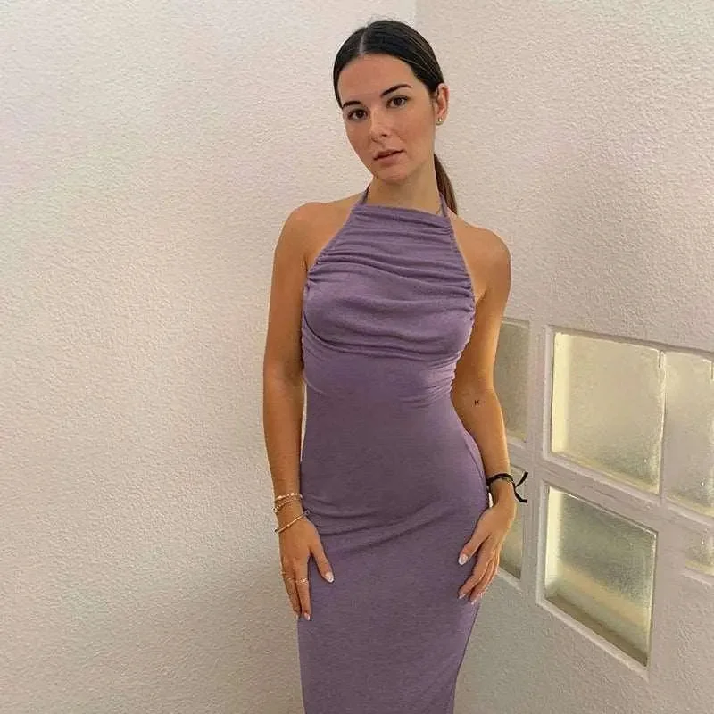 Backless Slim Fit Dress