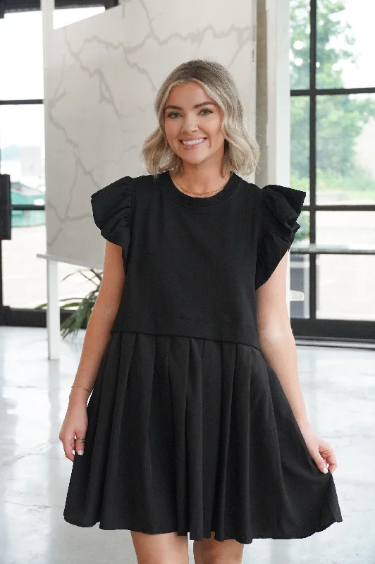 eliza dress in black
