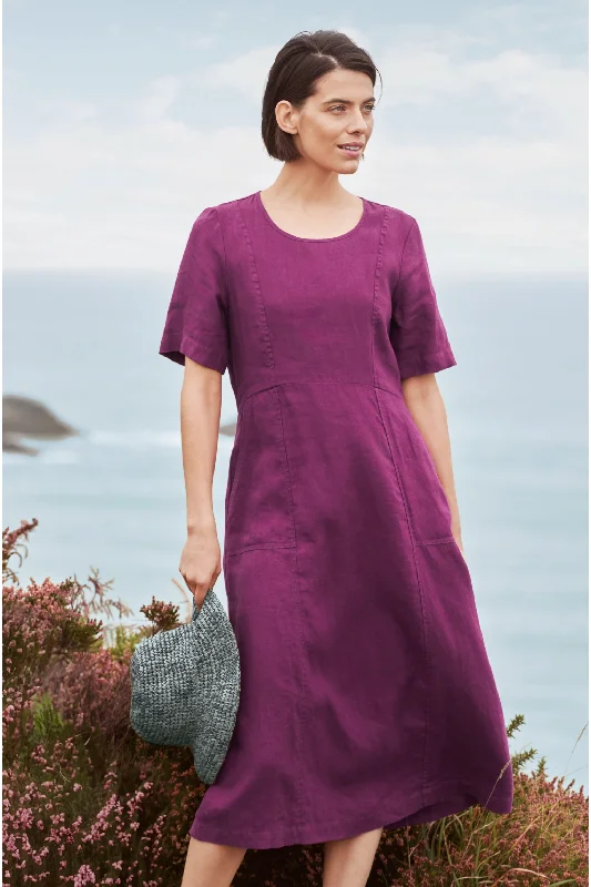 Seasalt Grass Wave Dress in Cassis