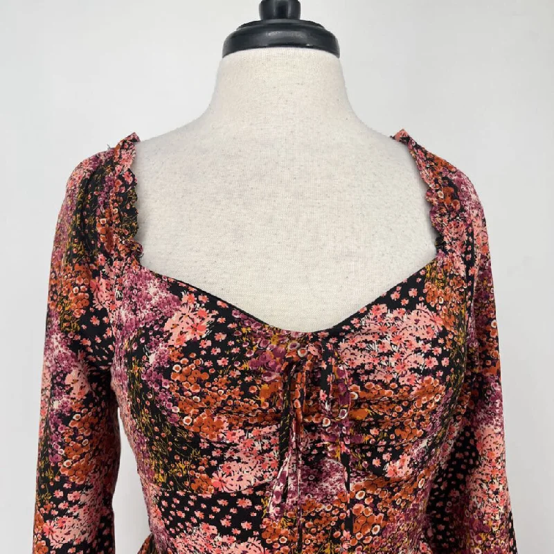 As u Wish L/s Floral Dress