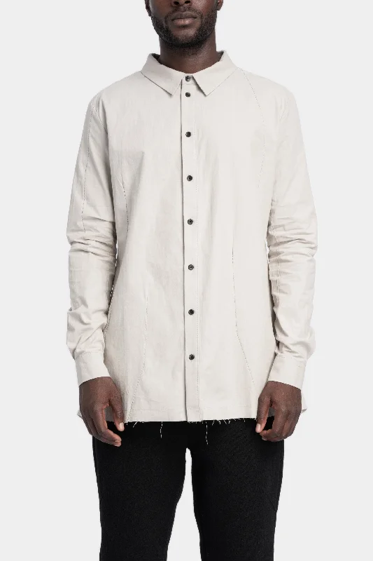 Classic collar shirt, Grey Fashionable Short Sleeve Shirt