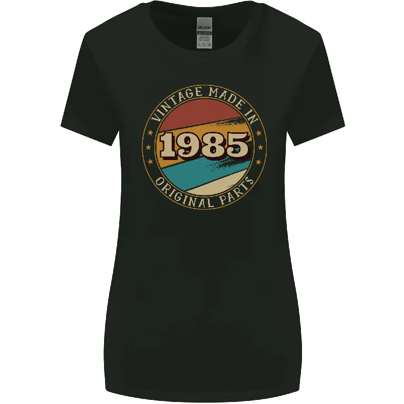 38th Birthday Vintage Made In 1985 Womens Wider Cut T-Shirt Basic T-Shirt Crew Neck Short Sleeve 38th Birthday Vintage Made In 1985 Womens Wider Cut T-Shirt Basic T-Shirt Crew Neck Short Sleeve