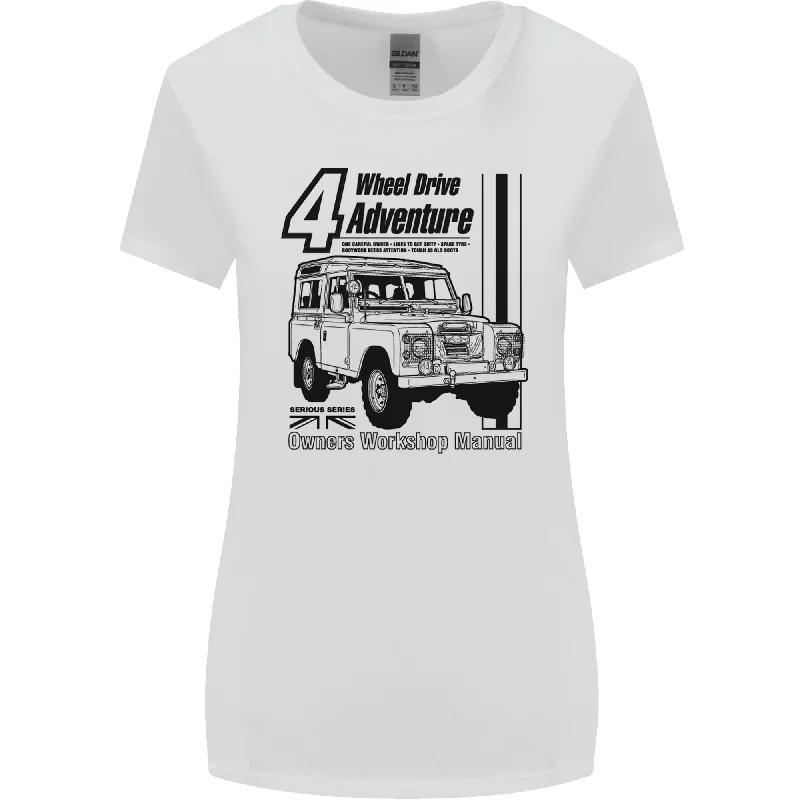 4 Wheel Drive Adventure 4X4 Off Road Womens Wider Cut T-Shirt Collared T-Shirt Boat Neck A-Line 4 Wheel Drive Adventure 4X4 Off Road Womens Wider Cut T-Shirt Collared T-Shirt Boat Neck A-Line