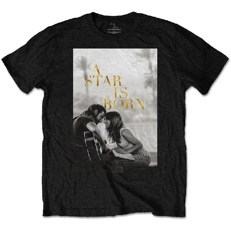 A Star Is Born | Official Band T-Shirt | Jack & Ally Movie Poster Asymmetrical Pockets Print A Star Is Born | Official Band T-Shirt | Jack & Ally Movie Poster Asymmetrical Pockets Print