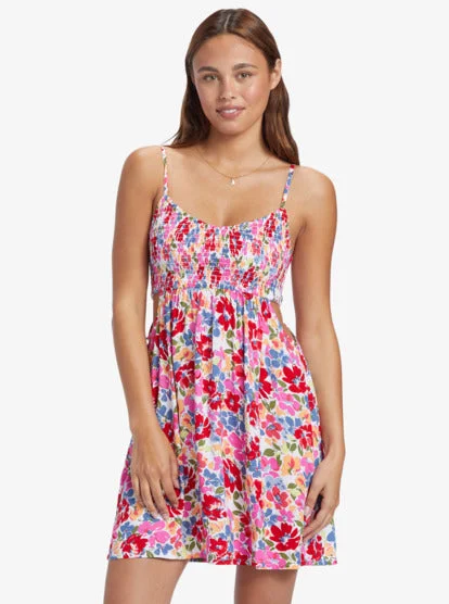 Roxy Hot Tropics Mini Dress Pink M Stylish Summer Mini Dress
