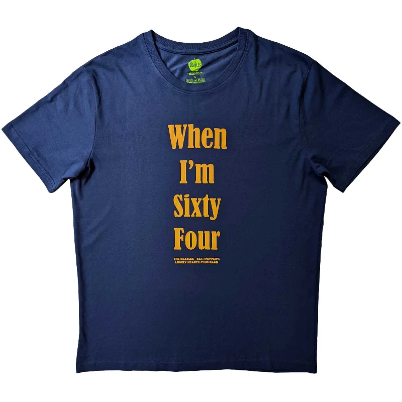 The Beatles | Official Band T-Shirt | When I'm Sixty Four (Back Print) Oversized T-Shirt Spandex breathable The Beatles | Official Band T-Shirt | When I'm Sixty Four (Back Print) Oversized T-Shirt Spandex breathable