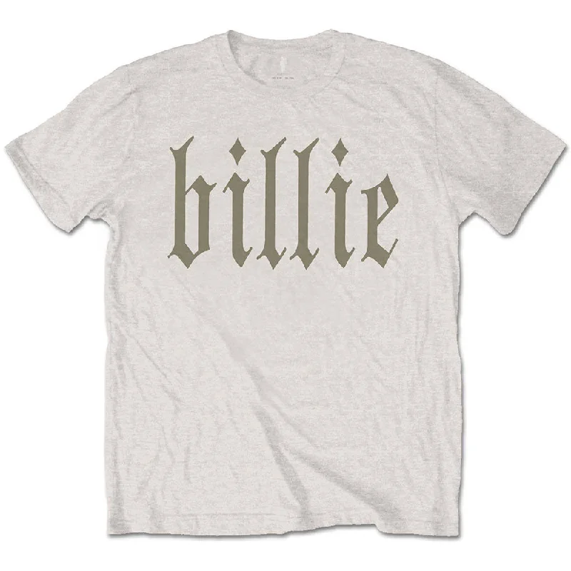 Billie Eilish | Official Band T-Shirt | Billie 5 (Back Print) Solid Print Embellished Billie Eilish | Official Band T-Shirt | Billie 5 (Back Print) Solid Print Embellished