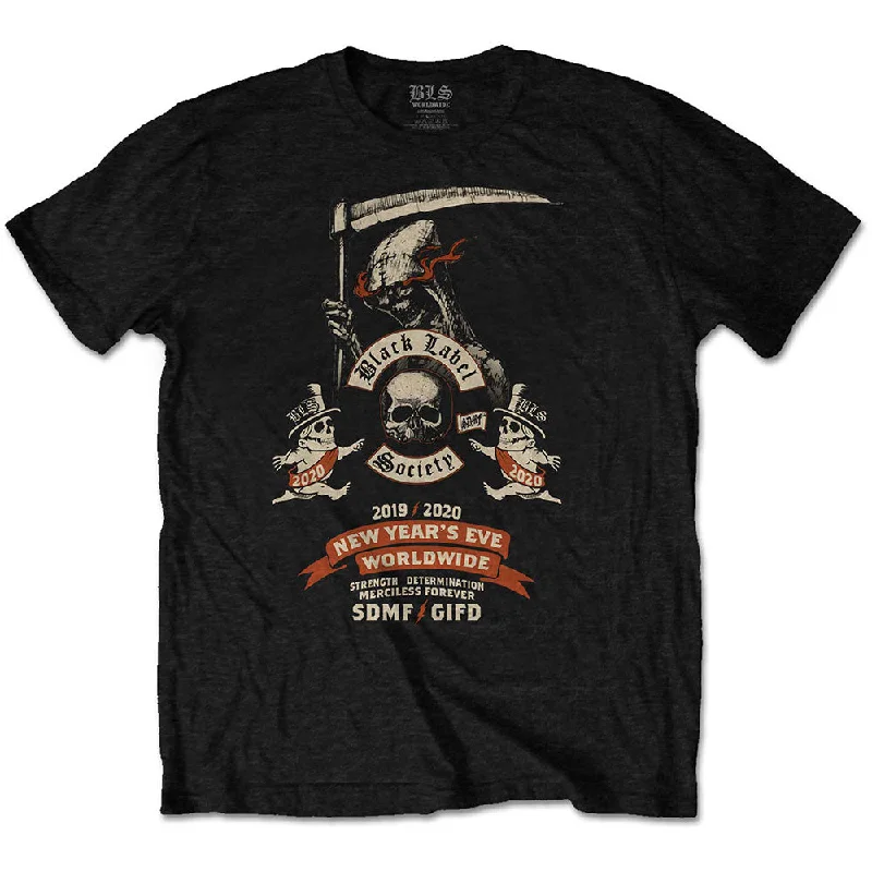 Black Label Society | Official Band T-Shirt | New Years Eve (Back Print) Spandex Blend Rayon Blend Denim Blend Black Label Society | Official Band T-Shirt | New Years Eve (Back Print) Spandex Blend Rayon Blend Denim Blend