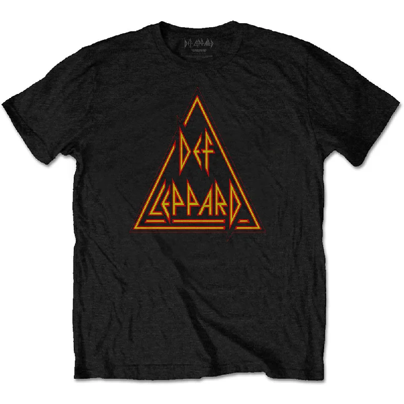 Def Leppard | Official Band T-Shirt | Classic Triangle Collared Crew Neck Turtle Neck Def Leppard | Official Band T-Shirt | Classic Triangle Collared Crew Neck Turtle Neck