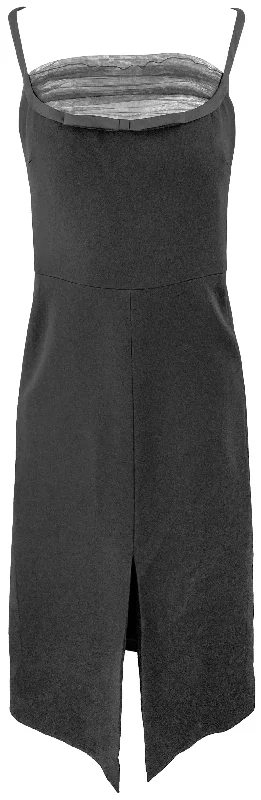 Giambattista Valli Tulle-Detail Crepe Midi Dress in Black Trendy Mock Neck Midi Dress Giambattista Valli Tulle-Detail Crepe Midi Dress in Black Trendy Mock Neck Midi Dress