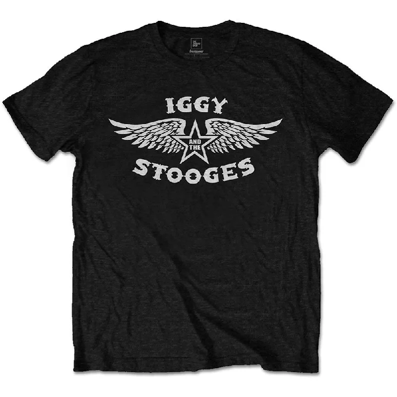 Iggy & The Stooges | Official Band T-Shirt | Wings Mesh Fabric Canvas Fabric Denim Fabric Iggy & The Stooges | Official Band T-Shirt | Wings Mesh Fabric Canvas Fabric Denim Fabric