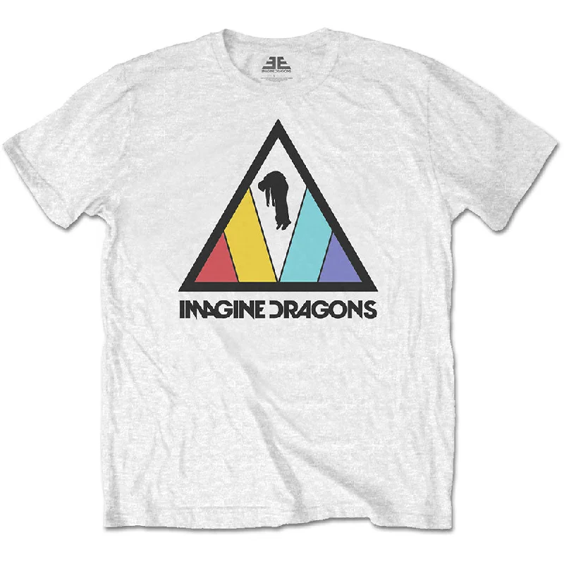 Imagine Dragons | Official Band T-Shirt | Triangle Logo Jersey Fabric Tulle Fabric Batik Fabric Imagine Dragons | Official Band T-Shirt | Triangle Logo Jersey Fabric Tulle Fabric Batik Fabric