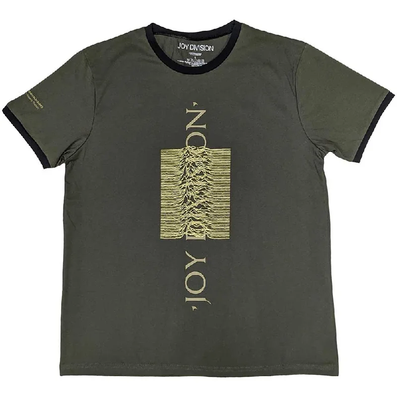 Joy Division | Official Band Ringer T-Shirt | Blended Pulse Asymmetrical Pockets Print Joy Division | Official Band Ringer T-Shirt | Blended Pulse Asymmetrical Pockets Print
