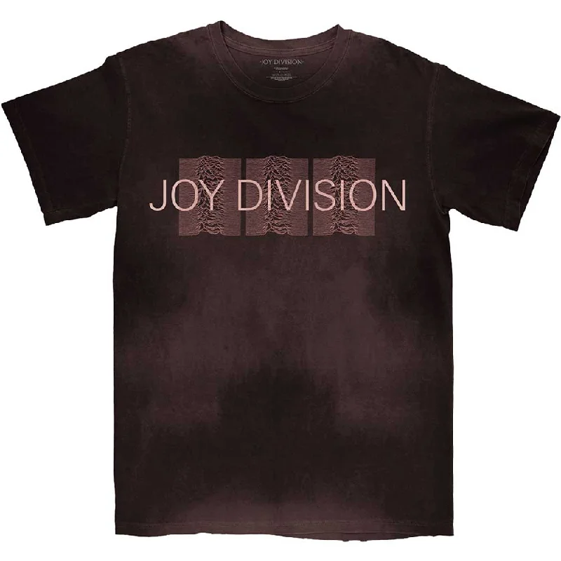 Joy Division | Official Band T-shirt | Mini Repeater Pulse (Dip-Dye) Notch Collar Peter Pan Collar Cowl Neck Joy Division | Official Band T-shirt | Mini Repeater Pulse (Dip-Dye) Notch Collar Peter Pan Collar Cowl Neck