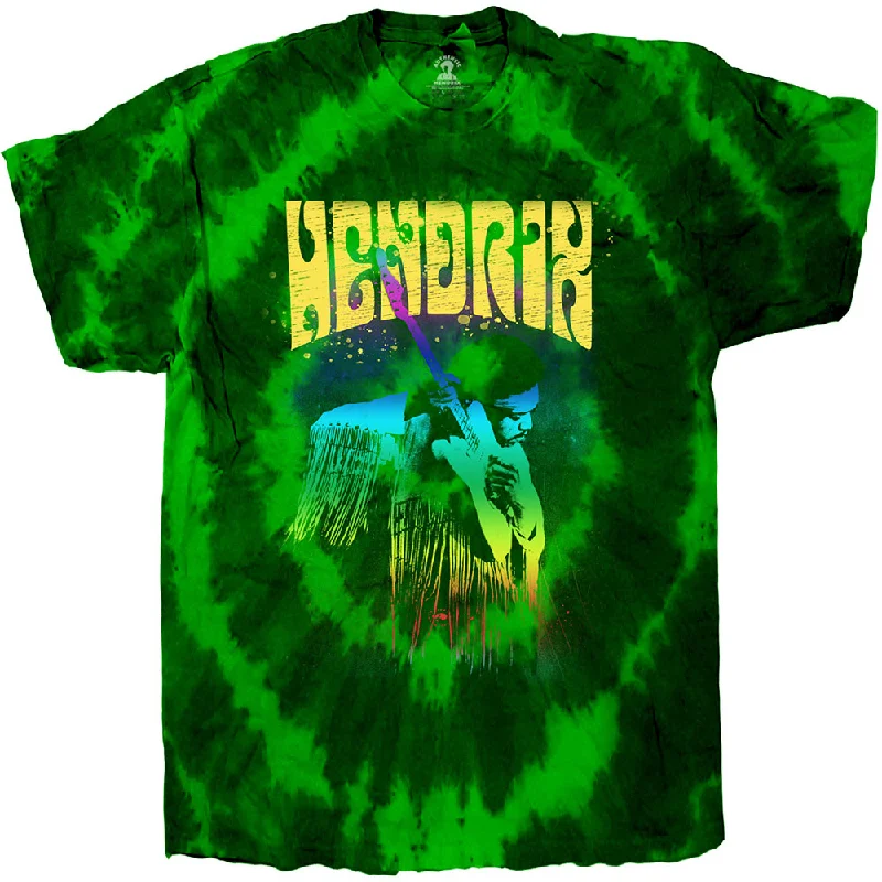 Jimi Hendrix | Official Band T-Shirt | Hear The Vibe (Dip-Dye) Anti-Shrink Durable Soft Jimi Hendrix | Official Band T-Shirt | Hear The Vibe (Dip-Dye) Anti-Shrink Durable Soft