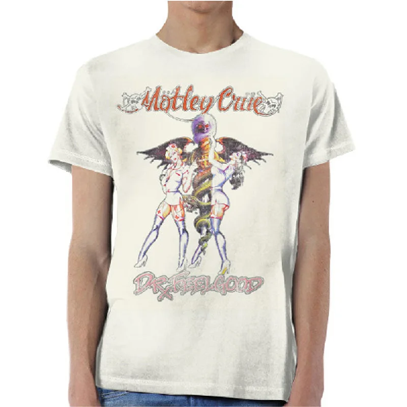 Motley Crue | Official Band T-Shirt | Dr Feelgood Vintage Satin Fabric Silk Fabric Chiffon Fabric Motley Crue | Official Band T-Shirt | Dr Feelgood Vintage Satin Fabric Silk Fabric Chiffon Fabric