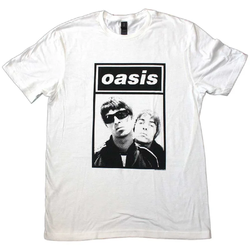 Oasis | Official Band T-Shirt | Noel & Liam Boxed Photo Thin T-Shirt Open Front Quick Dry Oasis | Official Band T-Shirt | Noel & Liam Boxed Photo Thin T-Shirt Open Front Quick Dry