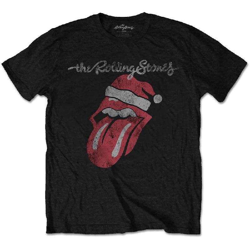 The Rolling Stones | Official Band T-Shirt | Santa Lick Fitted T-Shirt Seamless Stretchy The Rolling Stones | Official Band T-Shirt | Santa Lick Fitted T-Shirt Seamless Stretchy