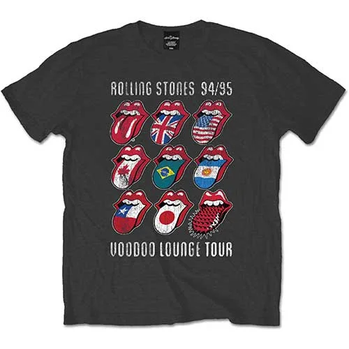 The Rolling Stones | Official Band T-Shirt | Voodoo Lounge Tongues Mesh Blend Leather Blend Suede Blend The Rolling Stones | Official Band T-Shirt | Voodoo Lounge Tongues Mesh Blend Leather Blend Suede Blend
