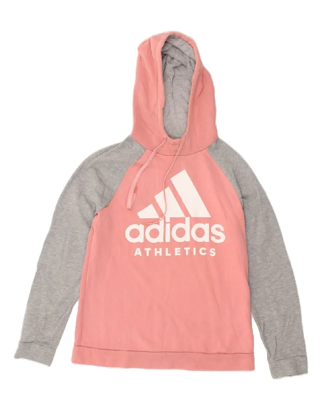 ADIDAS Womens Graphic Hoodie Jumper UK 12/14 Medium Pink Colourblock Hoodie with Camouflage Military Edgy ADIDAS Womens Graphic Hoodie Jumper UK 12/14 Medium Pink Colourblock Hoodie with Camouflage Military Edgy