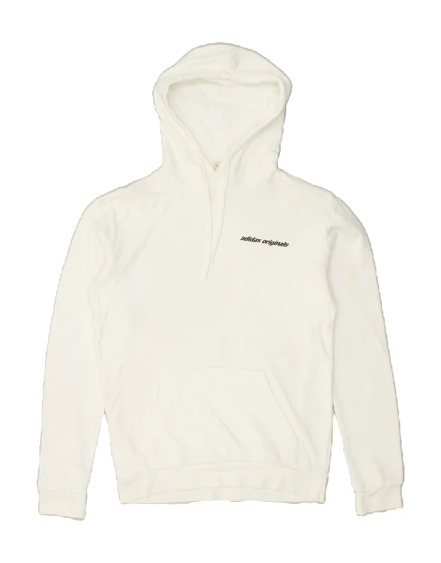 ADIDAS Womens Graphic Hoodie Jumper UK 18 XL White Hoodie with Rolled Sleeves Casual Relaxed ADIDAS Womens Graphic Hoodie Jumper UK 18 XL White Hoodie with Rolled Sleeves Casual Relaxed