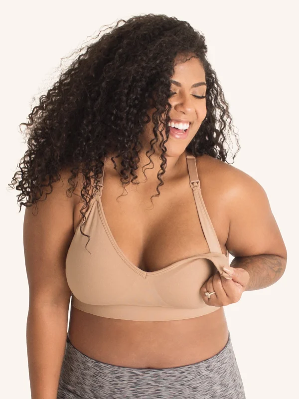 The Alyssa - Seamless Wirefree Nursing Bra Lightweight Cotton Bra