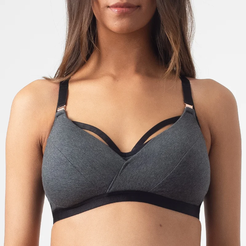 ESCAPIST COTTON WRAP CONTOUR NURSING BRA - WIREFREE Wireless Push-Up Bra