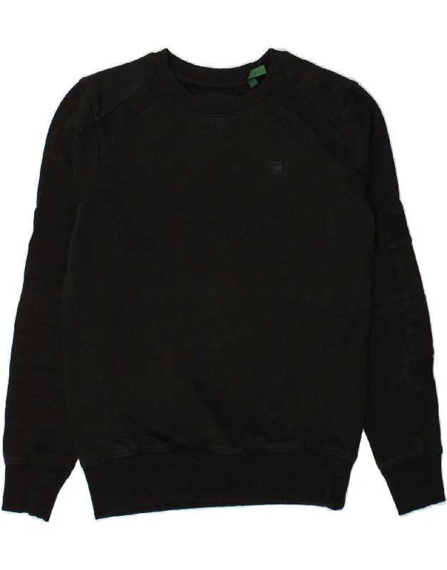 G-STAR Womens Sweatshirt Jumper UK 10 Small Black Cotton Hoodie with Lining Warm Insulated G-STAR Womens Sweatshirt Jumper UK 10 Small Black Cotton Hoodie with Lining Warm Insulated