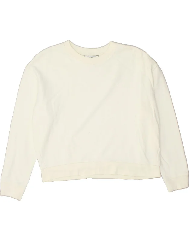 LEE Womens Sweatshirt Jumper UK 6 XS Off White Cotton Hoodie with Drop Shoulder Relaxed Streetwear LEE Womens Sweatshirt Jumper UK 6 XS Off White Cotton Hoodie with Drop Shoulder Relaxed Streetwear