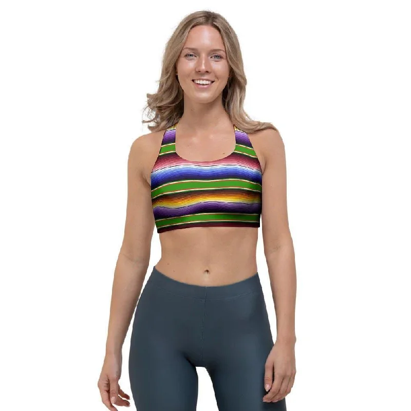 Mexican Baja Sports Bra Soft Stretch Bra
