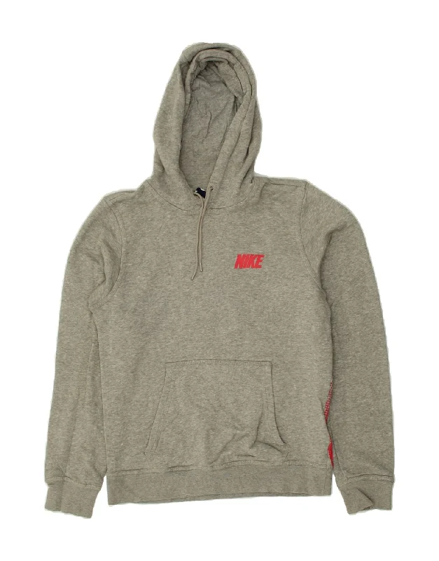 NIKE Womens Graphic Hoodie Jumper UK 10 Small Grey Cotton Hoodie Jacket Zipper Layering NIKE Womens Graphic Hoodie Jumper UK 10 Small Grey Cotton Hoodie Jacket Zipper Layering