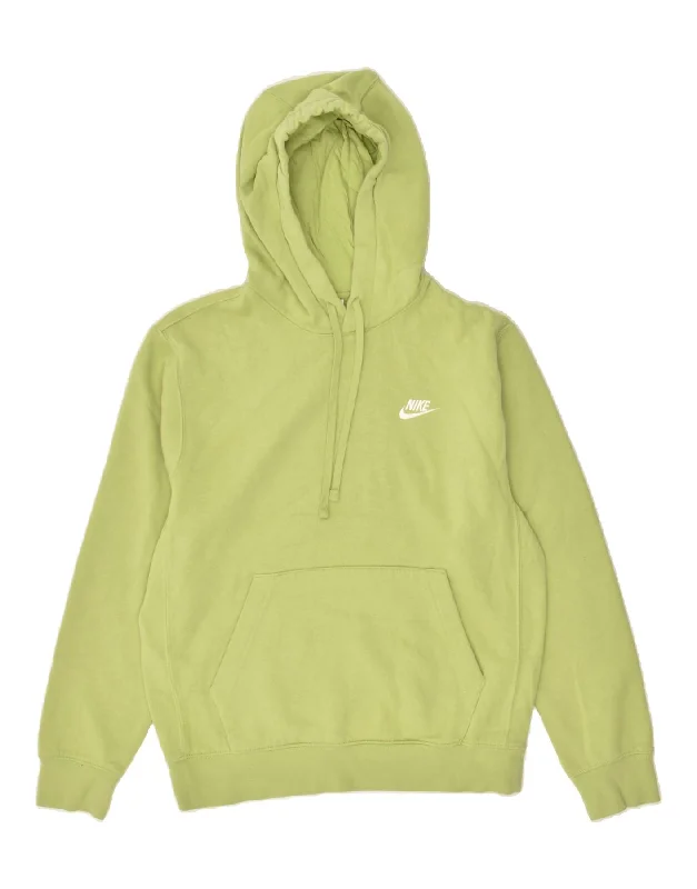 NIKE Womens Oversized Hoodie Jumper UK 10 Small Green Cotton Zip Hoodie Drawstring Kangaroo Pocket NIKE Womens Oversized Hoodie Jumper UK 10 Small Green Cotton Zip Hoodie Drawstring Kangaroo Pocket