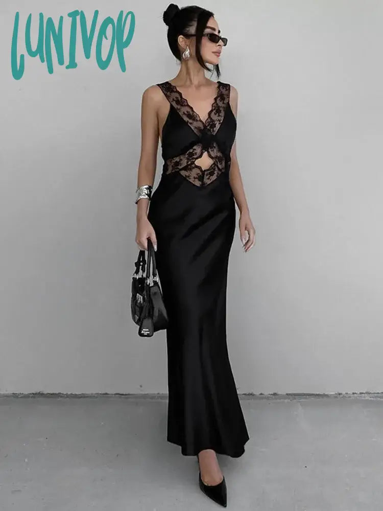 Lunivop Lace Slim Maxi Dresses For Women Clothing Deep V Neck Sexy High Wasit Long Dress Party Fashion Evening Dress Woman Chic Summer Floral Maxi Dress Lunivop Lace Slim Maxi Dresses For Women Clothing Deep V Neck Sexy High Wasit Long Dress Party Fashion Evening Dress Woman Chic Summer Floral Maxi Dress