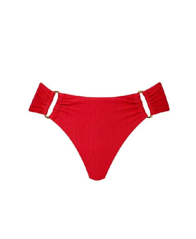 PQ Swim Women's Haleyy Baylee Detail Fanned Bottoms Soft Beachwear Set