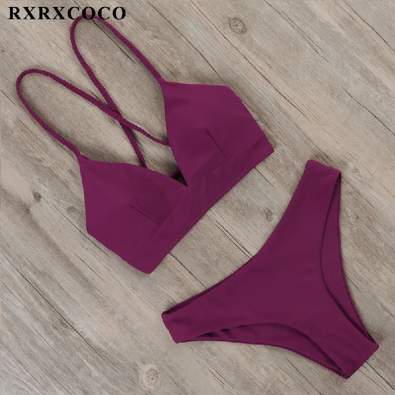 Sexy Bandage Bikini 2020 Swimsuit Swimwear Women Thong Push Up Bikinis Set women's swimming suit Tie-Back Swimwear Sexy Bandage Bikini 2020 Swimsuit Swimwear Women Thong Push Up Bikinis Set women's swimming suit Tie-Back Swimwear