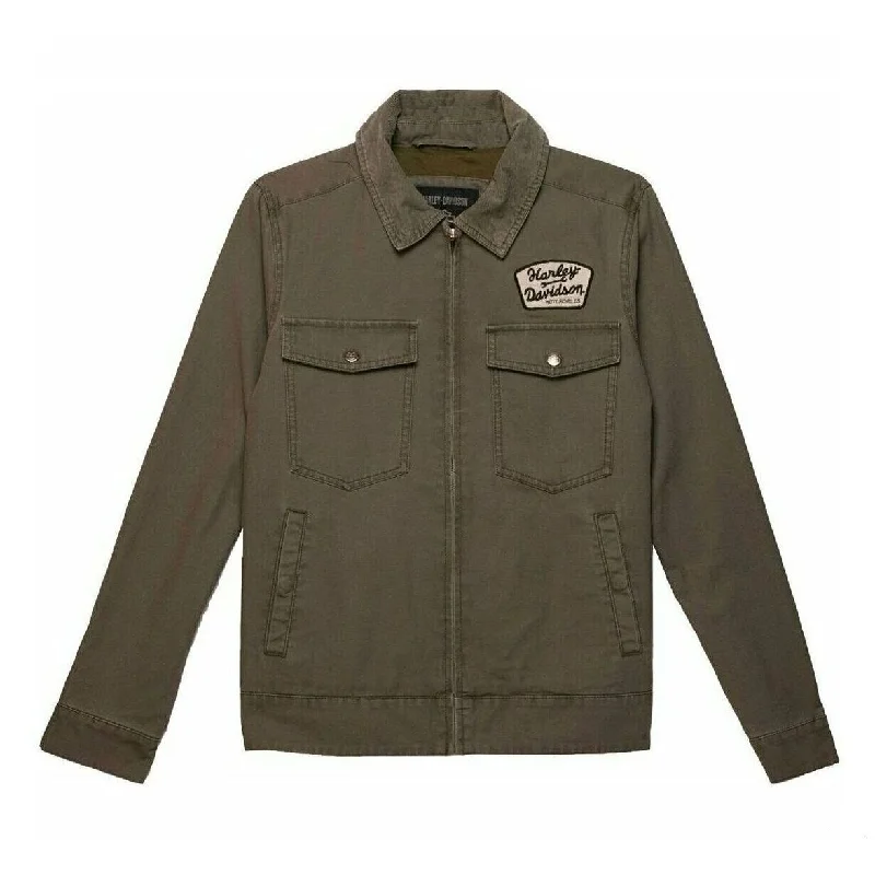 97415-23vw Harley WOMEN'S MECHANIC CANVAS JACKET - GRAPE LEAF Faux Fur Jacket Real Fur Jacket Shearling Jacket 97415-23vw Harley WOMEN'S MECHANIC CANVAS JACKET - GRAPE LEAF Faux Fur Jacket Real Fur Jacket Shearling Jacket