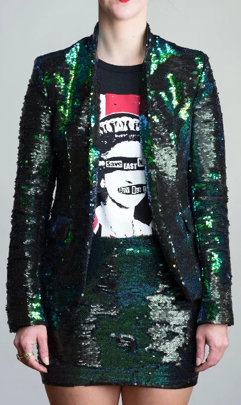 Any Old Iron Peacock Sequin jacket Embroidered Jacket Appliqued Jacket Beaded Jacket Any Old Iron Peacock Sequin jacket Embroidered Jacket Appliqued Jacket Beaded Jacket
