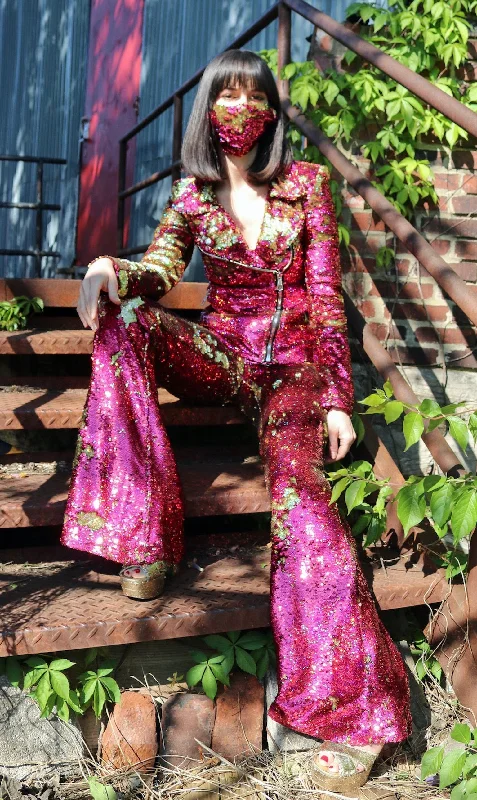 Any Old Iron Pink Hologram Moto Jacket Print Jacket Jacquard Jacket Patchwork Jacket Any Old Iron Pink Hologram Moto Jacket Print Jacket Jacquard Jacket Patchwork Jacket