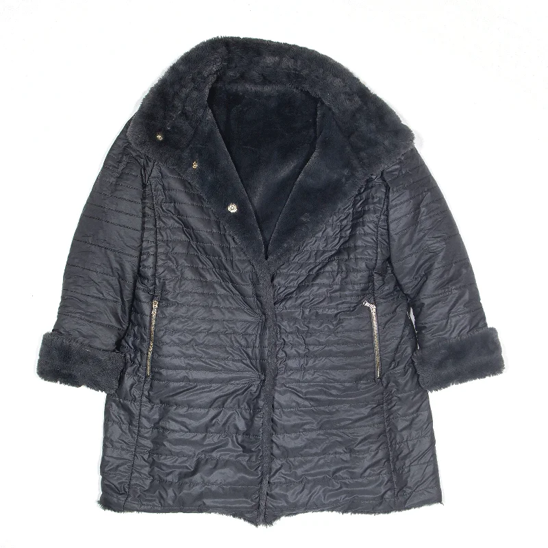 Faux Fur Lined Jacket Grey Womens XL Notch Collar Jacket Peter Pan Collar Jacket Cowl Neck Jacket Faux Fur Lined Jacket Grey Womens XL Notch Collar Jacket Peter Pan Collar Jacket Cowl Neck Jacket