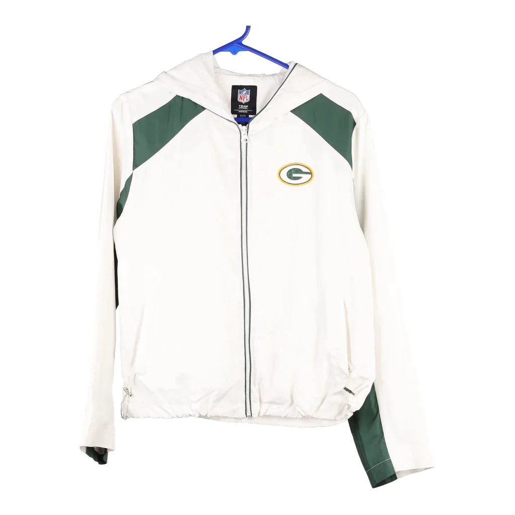 Green Bay Packers Nfl Jacket - Small White Polyester Nylon Jacket Polyester Jacket Spandex Jacket Green Bay Packers Nfl Jacket - Small White Polyester Nylon Jacket Polyester Jacket Spandex Jacket