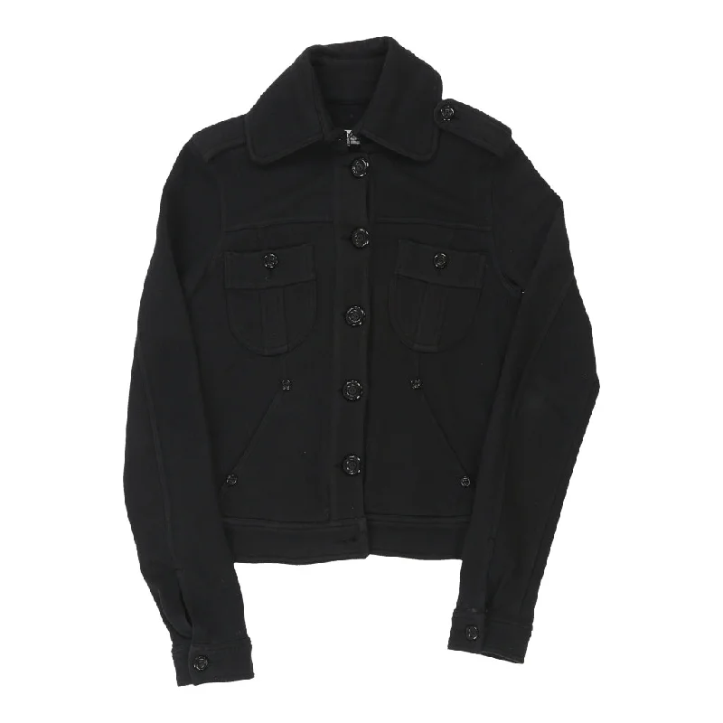 Moschino Jacket - Small Black Cotton Oversized Jacket Tailored Jacket Straight Jacket Moschino Jacket - Small Black Cotton Oversized Jacket Tailored Jacket Straight Jacket