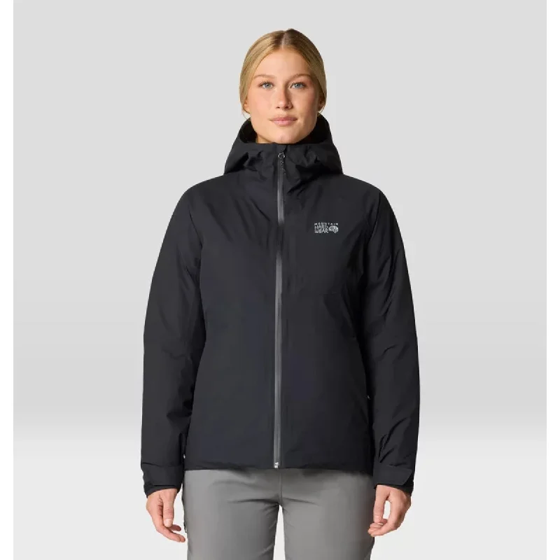 Mountain Hardwear Womens Stretch Ozonic Insulated Jacket Zippered Front Buttoned Front Snap Front Mountain Hardwear Womens Stretch Ozonic Insulated Jacket Zippered Front Buttoned Front Snap Front