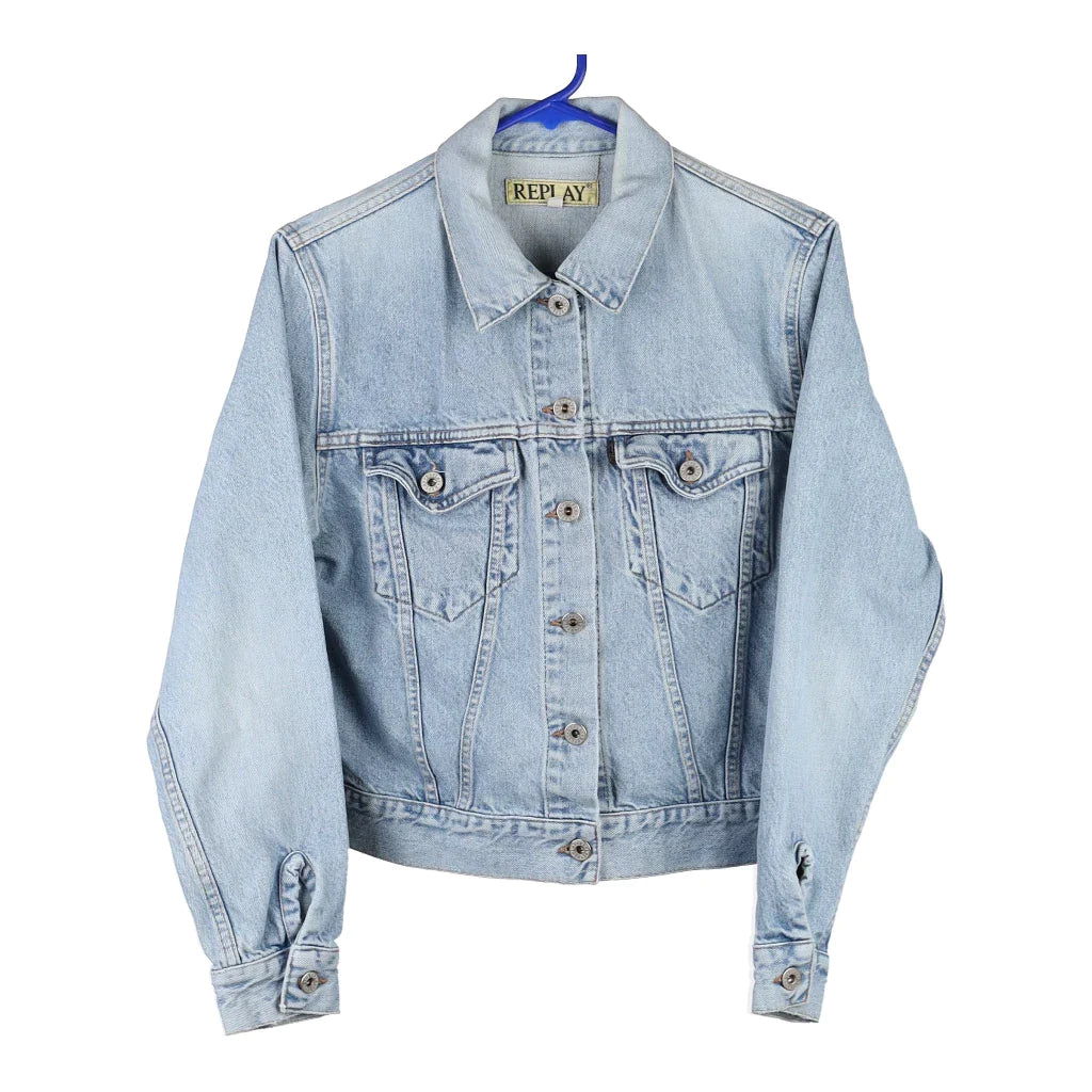 Replay Denim Jacket - Small Blue Cotton Blend Nylon Jacket Polyester Jacket Spandex Jacket Replay Denim Jacket - Small Blue Cotton Blend Nylon Jacket Polyester Jacket Spandex Jacket