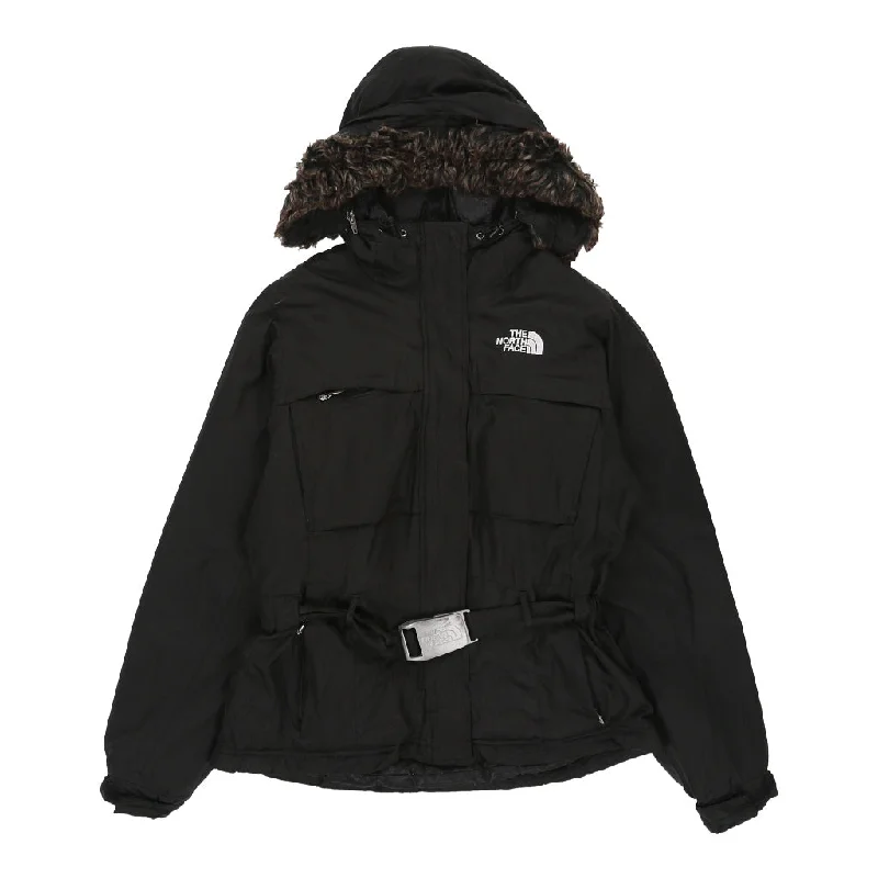 The North Face Jacket - Medium Black Nylon Toggled Jacket Drawstring Jacket Belted Jacket The North Face Jacket - Medium Black Nylon Toggled Jacket Drawstring Jacket Belted Jacket