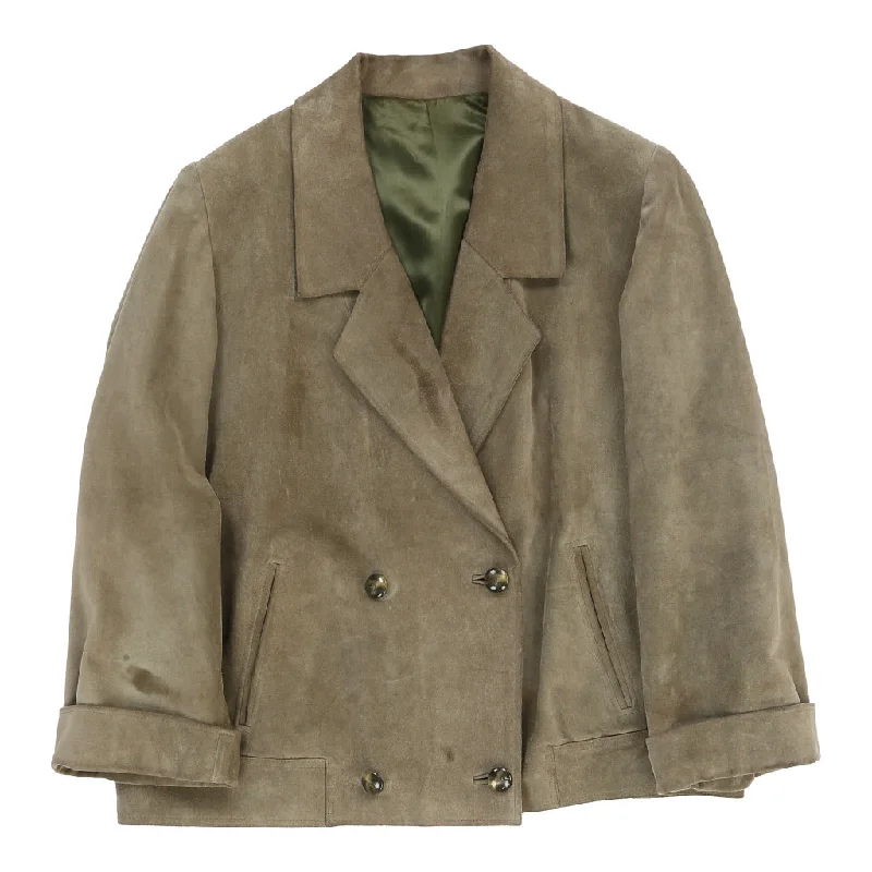 Unbranded Suede Jacket - Large Green Suede Nylon Jacket Polyester Jacket Spandex Jacket Unbranded Suede Jacket - Large Green Suede Nylon Jacket Polyester Jacket Spandex Jacket