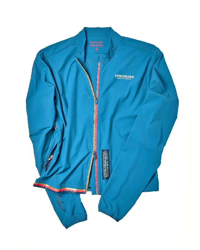 Women's EdW Edition Lightweight Stowable Jacket - Adriatic Blue Lace Jacket Ribbed Jacket Sequined Jacket Women's EdW Edition Lightweight Stowable Jacket - Adriatic Blue Lace Jacket Ribbed Jacket Sequined Jacket