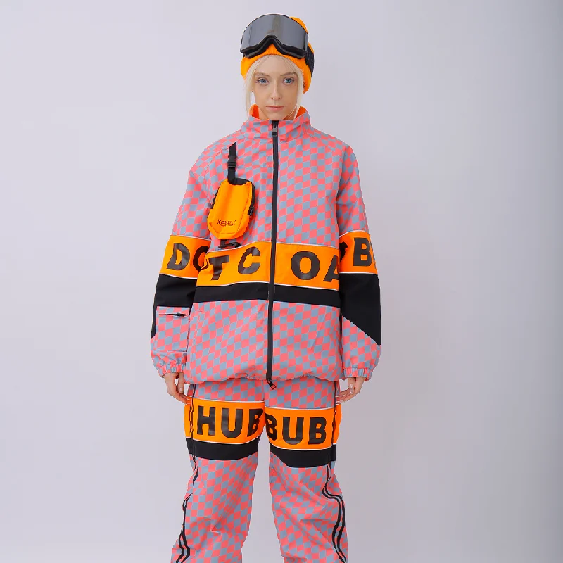 Snowverb Women's PINGUP Street Style Plaid Snow Jacket Hooded Jacket Caped Jacket Shawl Collar Jacket Snowverb Women's PINGUP Street Style Plaid Snow Jacket Hooded Jacket Caped Jacket Shawl Collar Jacket
