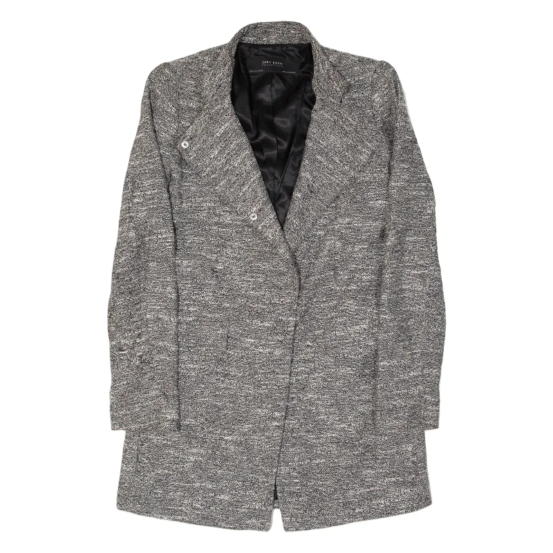 ZARA Basic Blazer Jacket Black Womens S Print Jacket Jacquard Jacket Patchwork Jacket ZARA Basic Blazer Jacket Black Womens S Print Jacket Jacquard Jacket Patchwork Jacket
