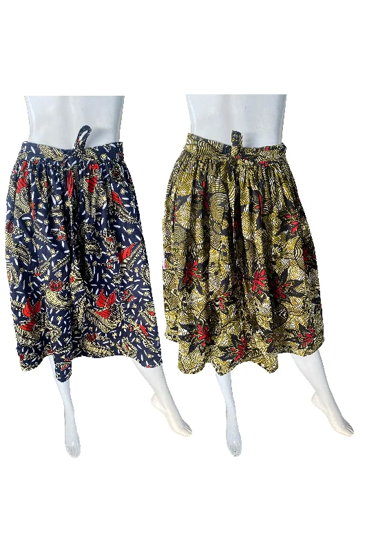 African Short Skirts (Pack of 2 Pieces) casual skirt length
